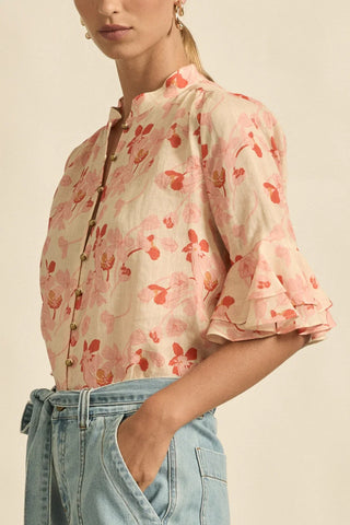 Fluctuate Top - Cherry Tulip