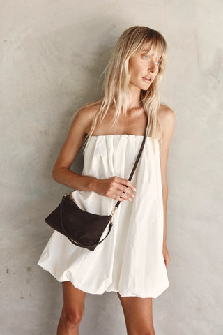 Vestirsi Ashley Crossbody Bag | Dark Chocolate Suede