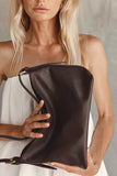 Vestirsi Eden Leather Shoulder Bag | Dark Chocolate