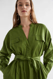 Eller Dress Green Moss