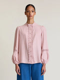 Twin Lace Blouse Blush
