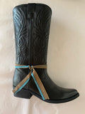 Dye Black Leather Cowboy Boot