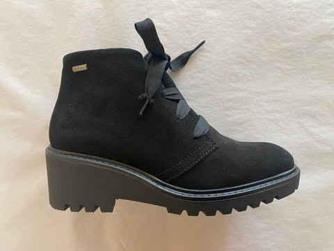 Talla Black Suede Ankle Boot