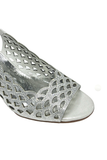 Kruby Silver Shimmer Sandals