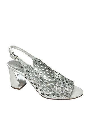 Kruby Silver Shimmer Sandals