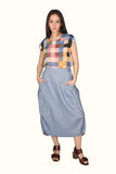 Olga De Polga Milwaukee Linen Skirt | Venice Beach Blue