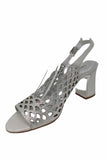 Kruby Silver Shimmer Sandals