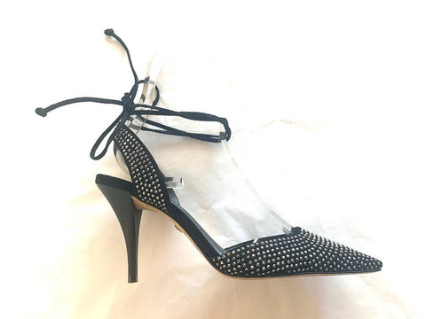 493013 Heel Black Ankle Strapped