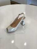 Unisa Nick Patent Sling-back Heel | Ivory