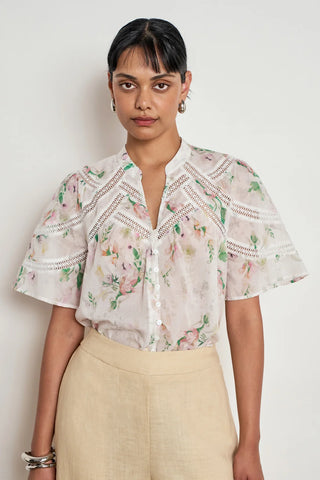 Zoe Kratzmann Pulse Top | Painterly Bloom