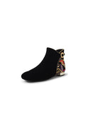 Django & Juliet Fianni Black Embroided Velvet Boot