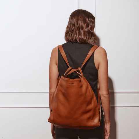 Bella Tan 2-in-1 Convertible Backpack Tote