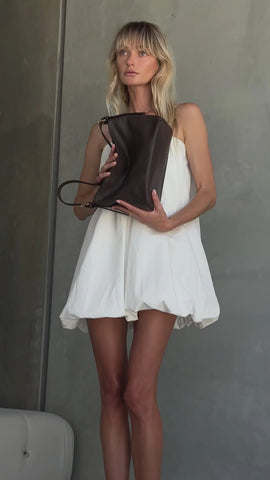 Vestirsi Eden Leather Shoulder Bag | Dark Chocolate