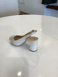 Unisa Nick Patent Sling-back Heel | Ivory
