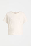 Elk Orta Textured Top | White