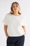 Elk Orta Textured Top | White