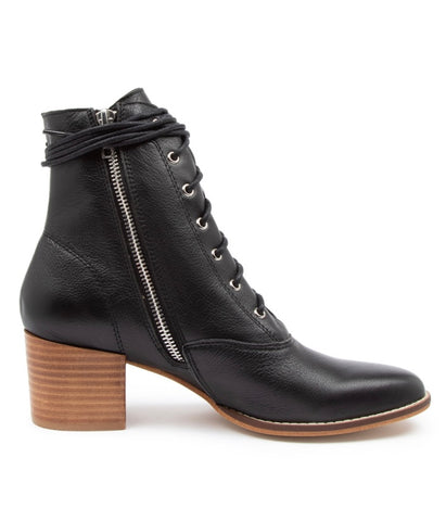 MATZA Black-Natural Heel Leather