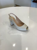 Unisa Nick Patent Sling-back Heel | Ivory