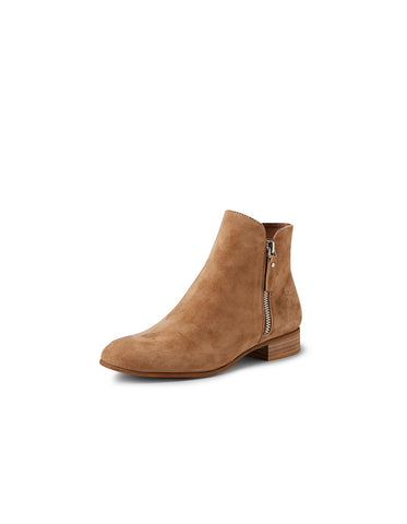 Django and Juliette Fabian Ankle Boot | Brown Suede