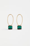 Stal Drop Earring Emerald