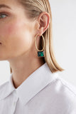 Stal Drop Earring Emerald