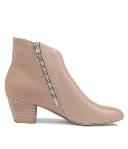 Desire Smoke Leather Ankle Boots