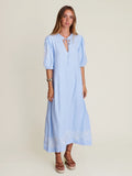 SEA PEARL DRESS BLUE