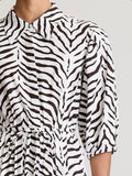 PINTUCK BLOUSE ZEBRA