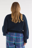 Elk Saari Cardigan | Navy