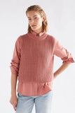 Elk Arp Organic Cotton Vest | Clay Pink