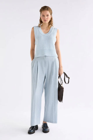 Elk Mikkel Organic Cotton Vest | Pearl Blue