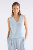 Elk Mikkel Organic Cotton Vest | Pearl Blue