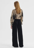 Morrison Aurora Velvet Blouse Pant | Black
