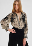 Morrison Aurora Velvet Blouse Pant | Black