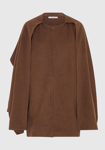 Morrison Etta Cape Coat | Nutmeg
