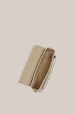 Zoe Beige Crossbody Saddle Bag