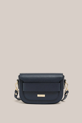 Zoe navy Crossbody Saddle Bag