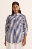 agile top - navy stripe