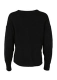 Portland Sweater Black in Angora