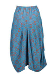 Milwaukee Network Blue Skirt in Woven Cotton