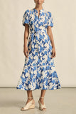 Cable Dress - Azure Bouquet