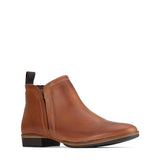 Gaid Ankle Leather Boot Brandy