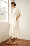 helm dress - cream broderie