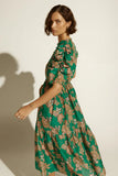 opus dress - k'gari palm green