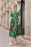 opus dress - k'gari palm green