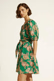 quota dress - k'gari palm green