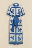 Roam Dress - Azure Collage
