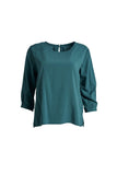 Rhea Chemise Teal Blouse in Tencel